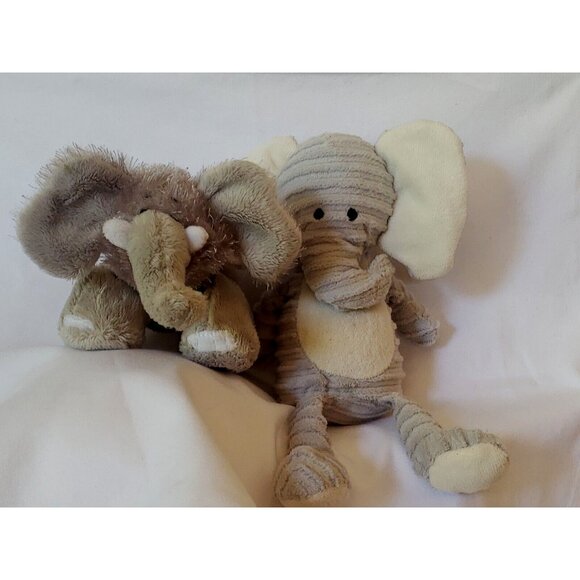 Plush Baby Elephant Lot 5 Chickpea Corduroy Ty Lil Kinz Aurora Gray Stuffed - Picture 8 of 15